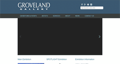 Desktop Screenshot of grovelandgallery.com