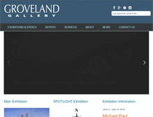 Tablet Screenshot of grovelandgallery.com